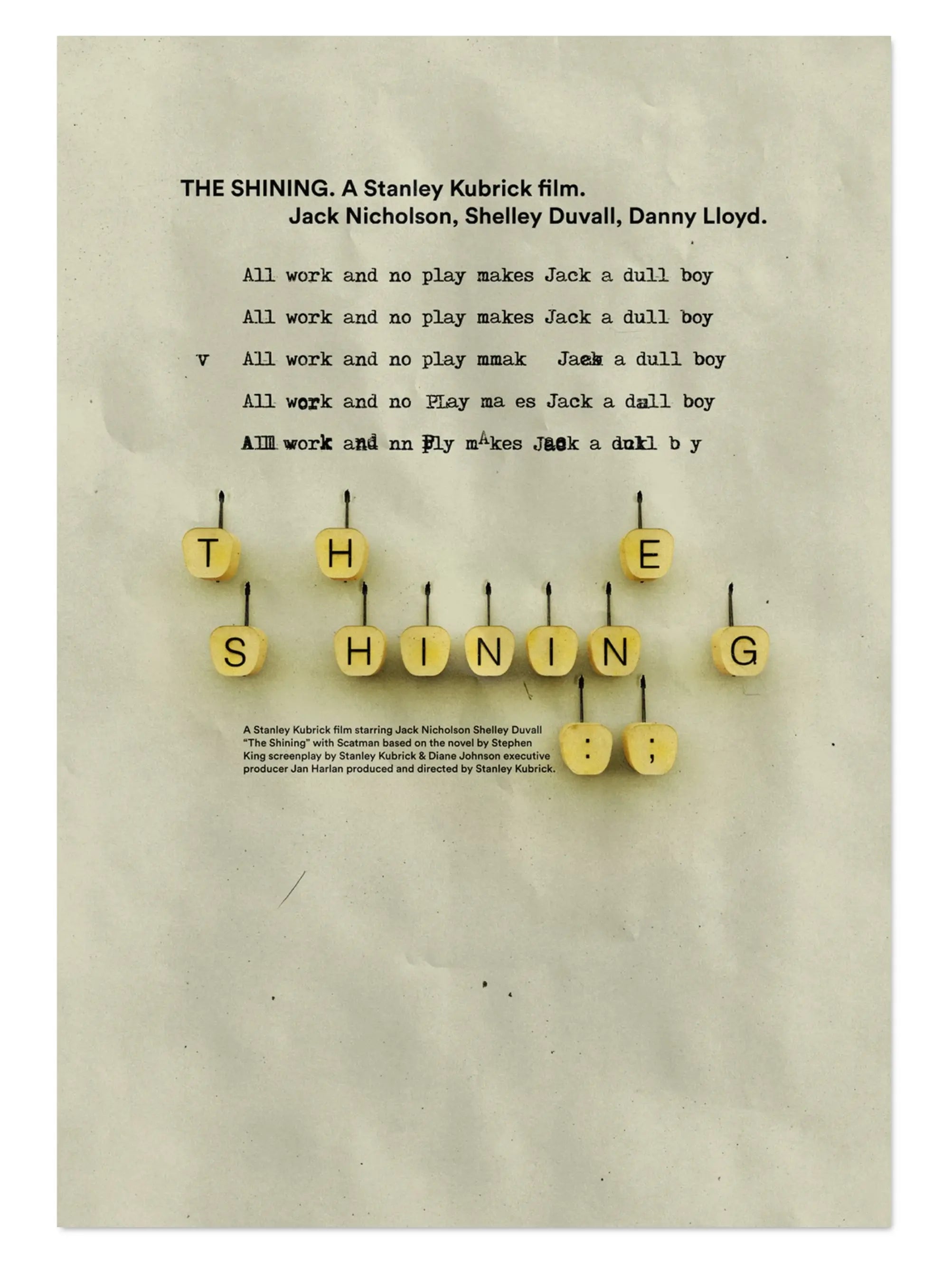 All work and no play